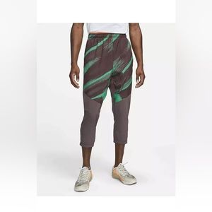 Nike Athletic Crop Pants Sport Clash Woven Training Brown DD1720-203 Men's